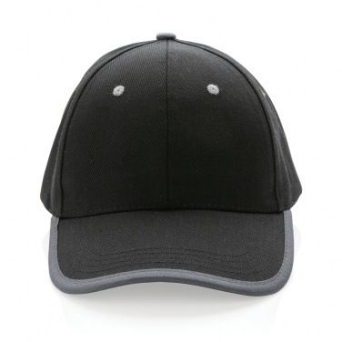 Logo trade advertising products image of: Impact AWARE™ Brushed rcotton 6 panel contrast cap 280gr