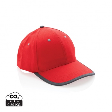 Logotrade promotional product image of: Impact AWARE™ Brushed rcotton 6 panel contrast cap 280gr