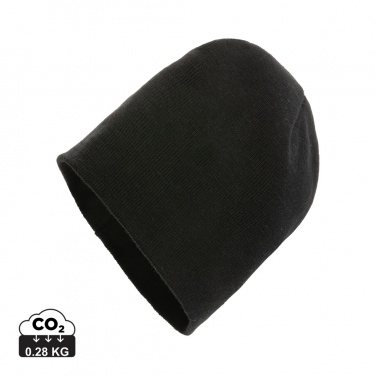 Logo trade business gift photo of: Impact AWARE™ classic beanie with Polylana®