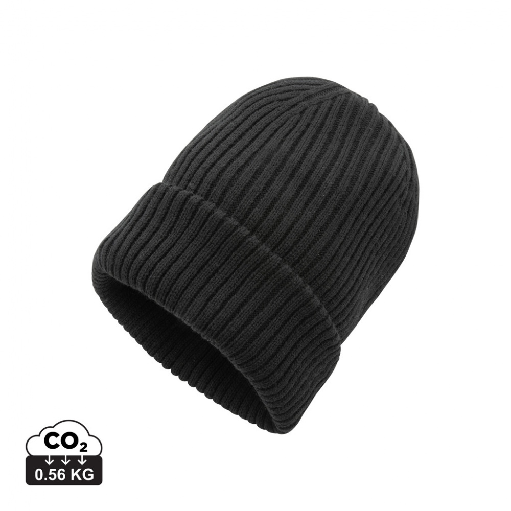 Logo trade promotional merchandise image of: Impact AWARE™  Polylana® double knitted beanie