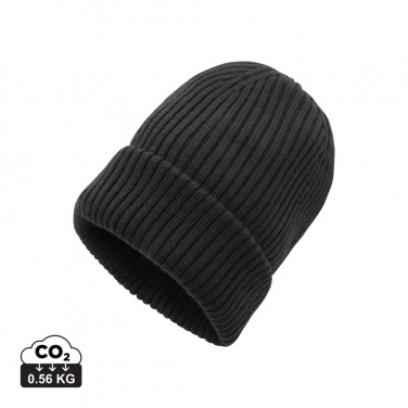 Logo trade promotional gifts image of: Impact AWARE™  Polylana® double knitted beanie