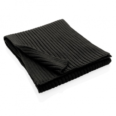 Logo trade promotional gifts image of: Impact AWARE™ Polylana® knitted scarf 180 x 25cm