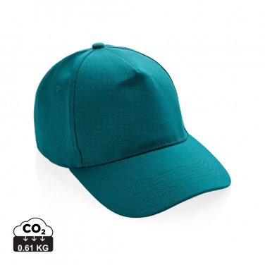 Logo trade promotional item photo of: Impact 5panel 280gr Recycled cotton cap with AWARE™ tracer