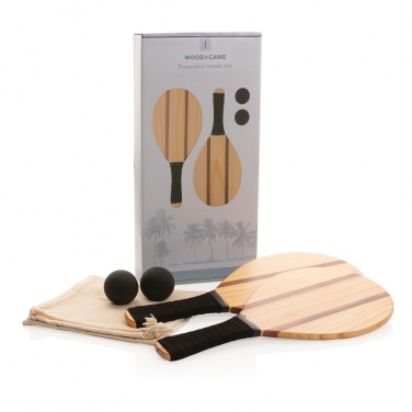 Logotrade promotional product image of: Wooden frescobol tennis set