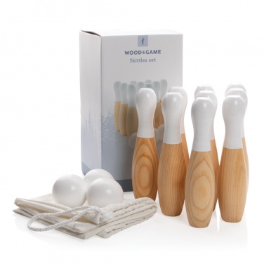 Logotrade promotional item image of: Wooden skittles set