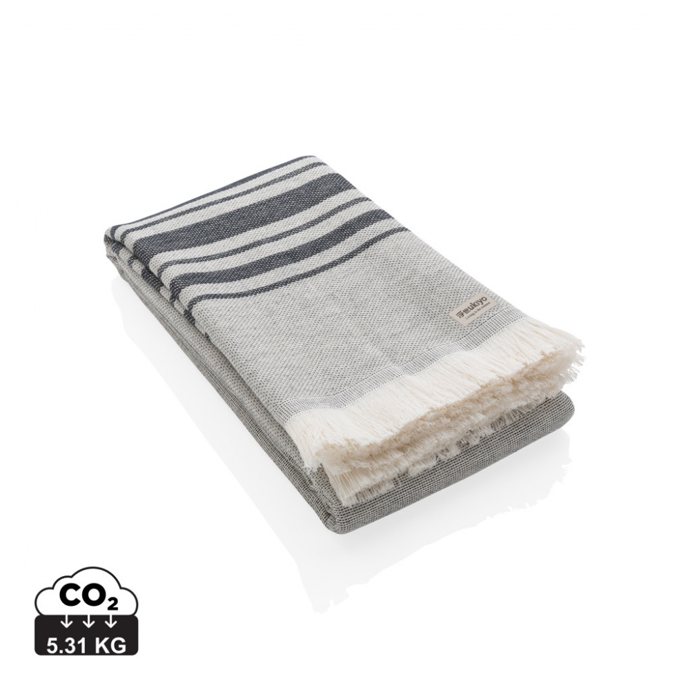 Logo trade promotional giveaway photo of: Ukiyo Yumiko AWARE™ Hammam Towel 100 x 180cm