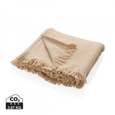 Logo trade promotional merchandise picture of: Ukiyo Keiko AWARE™ solid hammam towel 100x180cm