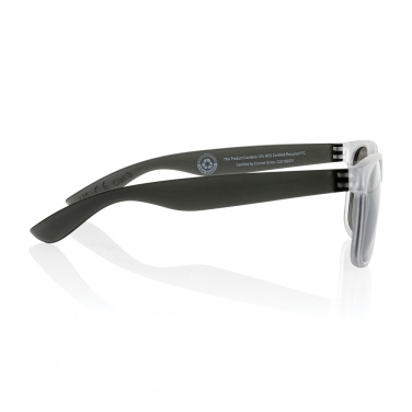 Logo trade promotional merchandise photo of: Gleam RCS recycled PC mirror lens sunglasses