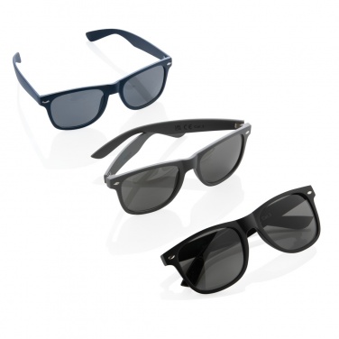 Logo trade promotional merchandise image of: GRS recycled PC plastic sunglasses