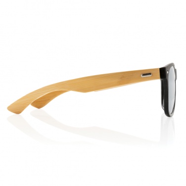 Logo trade promotional merchandise photo of: Bamboo and RCS recycled plastic sunglasses