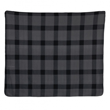 Logo trade corporate gift photo of: Soft plaid fleece blanket