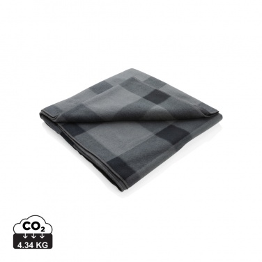 Logo trade promotional giveaways picture of: Soft plaid fleece blanket