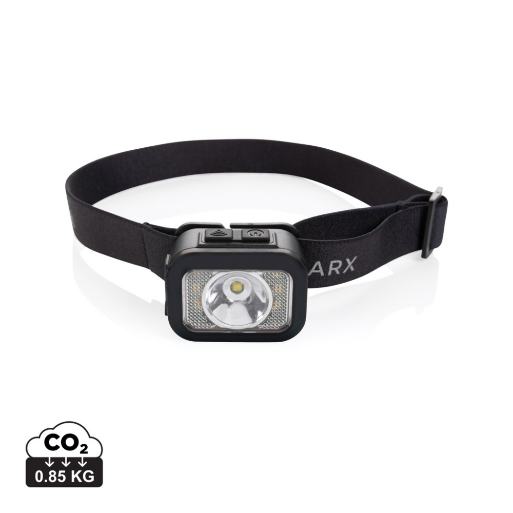 Logo trade promotional products image of: Gear X RCS rPlastic heavy duty head torch