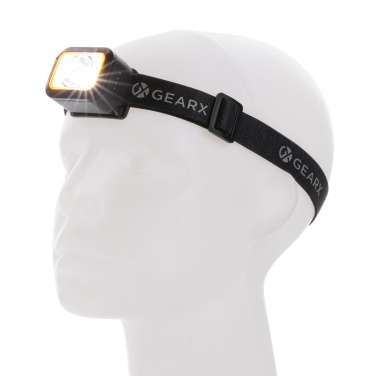 Logo trade corporate gifts image of: Gear X RCS rPlastic heavy duty head torch