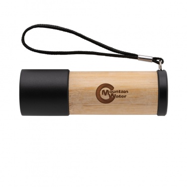 Logo trade promotional gifts picture of: Bamboo and RCS certfied recycled plastic torch