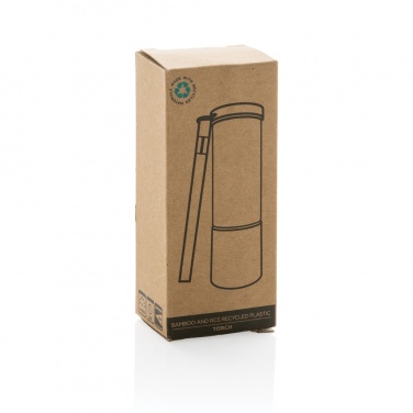 Logotrade promotional giveaway picture of: Bamboo and RCS certfied recycled plastic torch