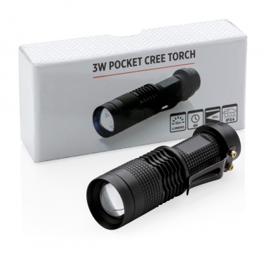 Logo trade promotional item photo of: 3W pocket CREE torch