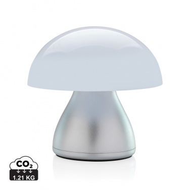 Logotrade corporate gift image of: Luming RCS recycled plastic USB re-chargeable table lamp