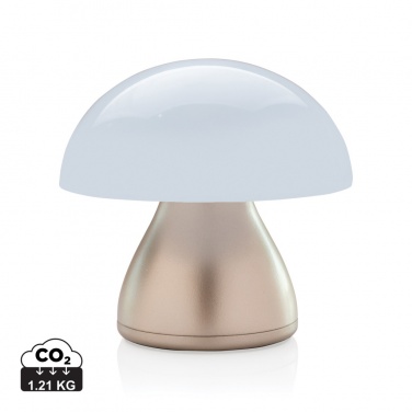 Logo trade promotional gift photo of: Luming RCS recycled plastic USB re-chargeable table lamp