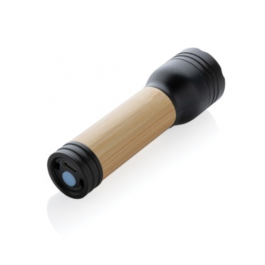 Logotrade advertising products photo of: Lucid 1W RCS certified recycled plastic & bamboo torch