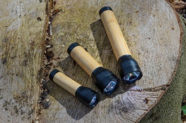 Logotrade promotional giveaway picture of: Lucid 1W RCS certified recycled plastic & bamboo torch