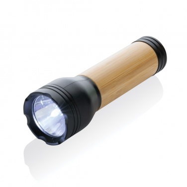 Logotrade promotional giveaway image of: Lucid 3W RCS certified recycled plastic & bamboo torch