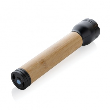 Logo trade corporate gift photo of: Lucid 5W RCS certified recycled plastic & bamboo torch