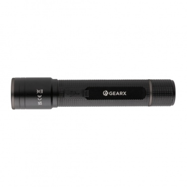 Logotrade promotional giveaways photo of: Gear X RCS recycled aluminum USB-rechargeable torch