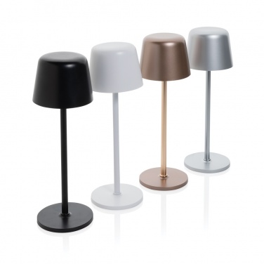 Logo trade advertising products image of: Zenic RCS recycled plastic USB re-chargable table lamp