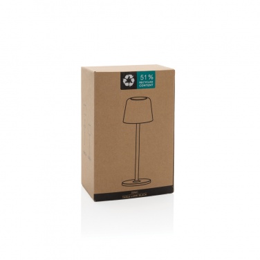 Logo trade promotional giveaway photo of: Zenic RCS recycled plastic USB re-chargable table lamp