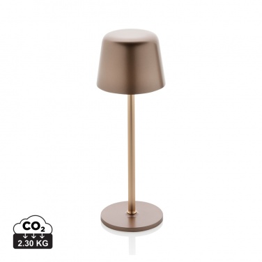 Logotrade promotional items photo of: Zenic RCS recycled plastic USB re-chargable table lamp