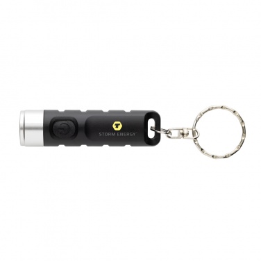 Logotrade corporate gifts photo of: Globix RCS recycled plastic USB re-chargeable keychain torch