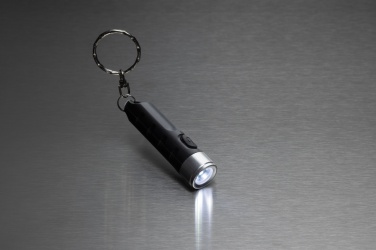 Logo trade promotional giveaways picture of: Globix RCS recycled plastic USB re-chargeable keychain torch