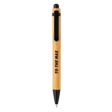 Logo trade promotional merchandise image of: Bamboo pen