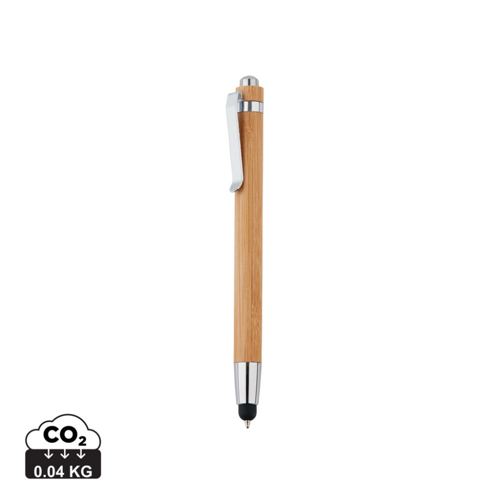 Logo trade business gift photo of: Bamboo stylus pen