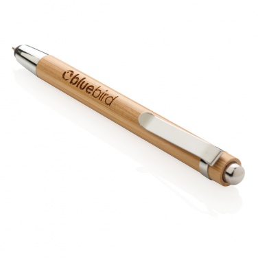 Logo trade promotional items image of: Bamboo stylus pen