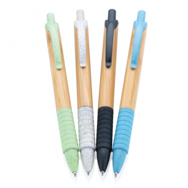 Logo trade promotional item photo of: Bamboo & wheat straw pen