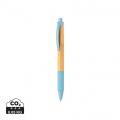 Bamboo & wheat straw pen, blue