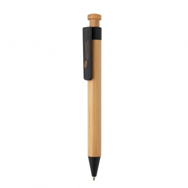 Logotrade advertising products photo of: Bamboo pen with wheatstraw clip