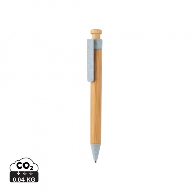 Logotrade promotional merchandise image of: Bamboo pen with wheatstraw clip