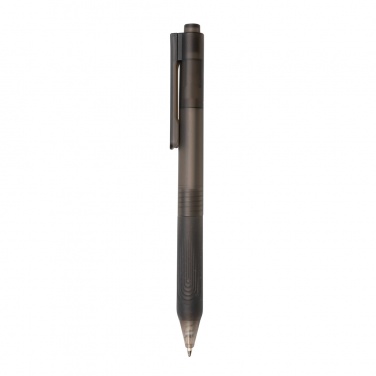 Logotrade corporate gift picture of: X9 frosted pen with silicone grip