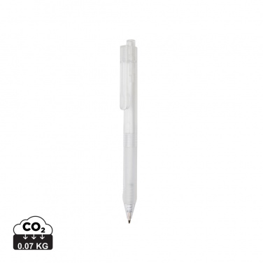 Logotrade promotional giveaways photo of: X9 frosted pen with silicone grip