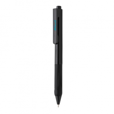 Logo trade promotional item photo of: X9 solid pen with silicone grip