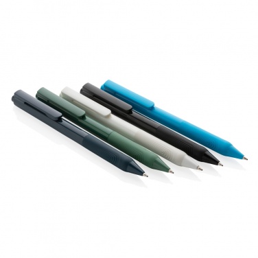 Logo trade promotional products image of: X9 solid pen with silicone grip