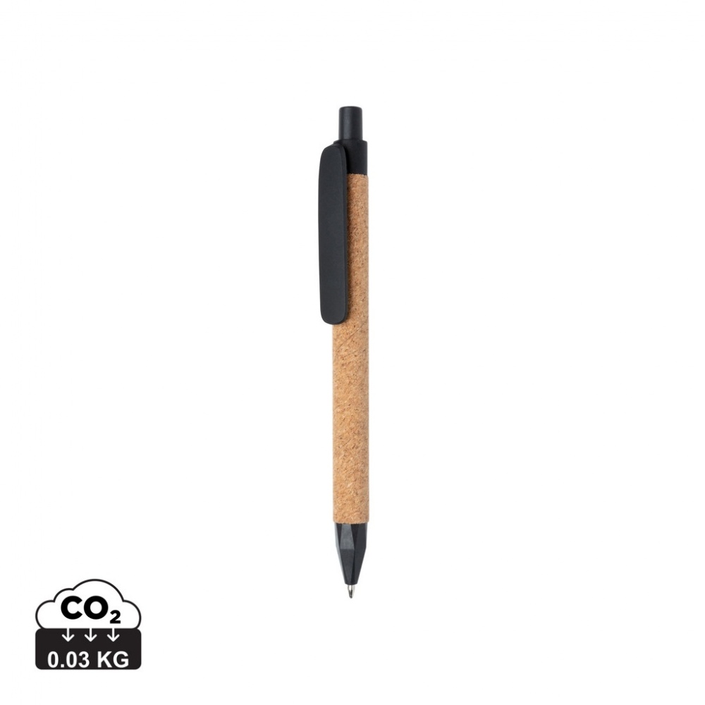 Logotrade promotional item image of: Write wheatstraw and cork pen