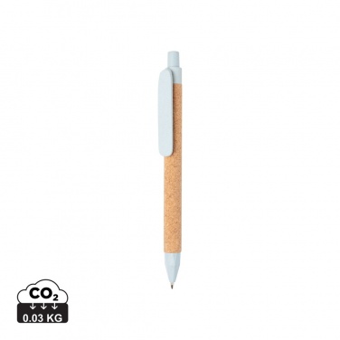 Logo trade promotional product photo of: Write wheatstraw and cork pen