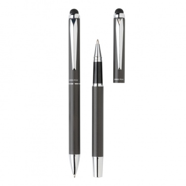 Logotrade corporate gift image of: Swiss Peak deluxe pen set in PU pouch