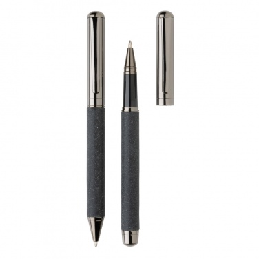 Logotrade advertising products photo of: Recycled leather pen set