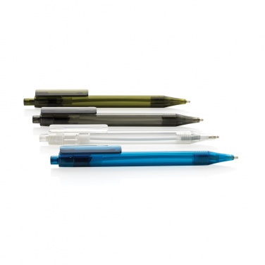 Logo trade promotional items picture of: GRS RPET X8 transparent pen