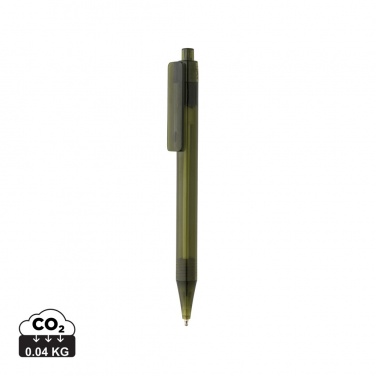 Logo trade corporate gift photo of: GRS RPET X8 transparent pen